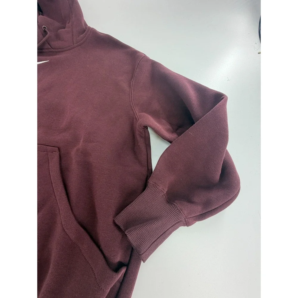 Nike Phoenix Fleece Oversized Womens Pullover Hoodie Size S Burgandy DQ5860-652‎
